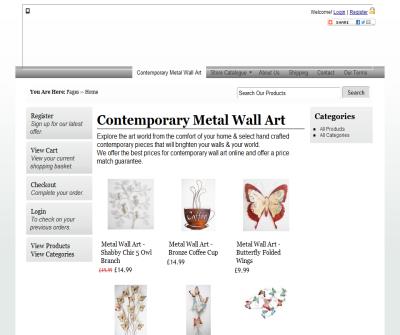 contemporary metal wall art