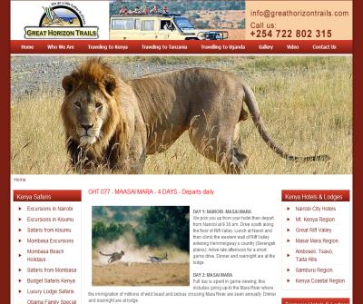 Kenya, Tanzania and Uganda company dealing in budget camping, luxury lodge safaris and Gorillas. 