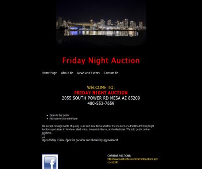 ⎷⎝⎛ FRIDAY NIGHT AUCTION ⎷⎝⎛