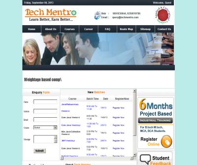 Java/J2EE Training Institute | .Net Training Institute | PHP Training Institute | Leading IT Training and Educational Institute of Noida: Tech Mentro