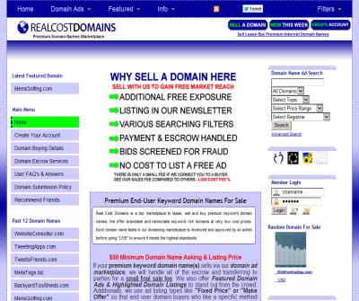 Real Cost Domains