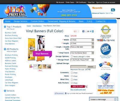 Cheap Banner USA, Buy Vynil Banner on 15oz, Full Color, More