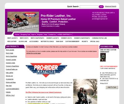 Pro-Rider Leather, Inc. 