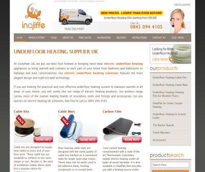 Water underfloor heating