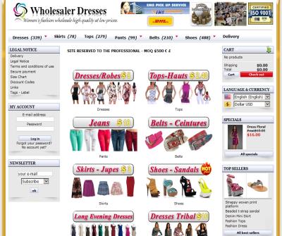 Wholesaler dresses and tops from Thailand