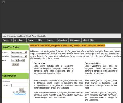 Gifts to Bangalore, Flowers to Bangalore, Cakes to Bangalore.