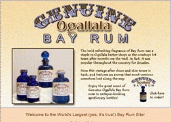 Genuine Ogallala Bay Rum, Vintage After-Shave and Skin Toner