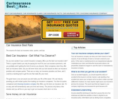 Car Insurance Best Rate