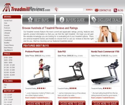 Treadmill Reviews and Ratings