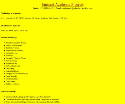 Eminent Academic Projects