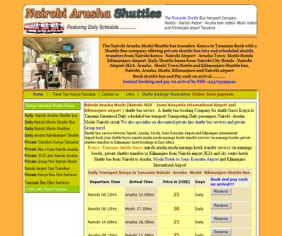 Riversideshuttle.com Nairobi airport to Arusha Moshi hotels Kilimanjaro airport  shuttle bus service with Riverside Kenya to/from Tanzania  shuttle  busesTransport