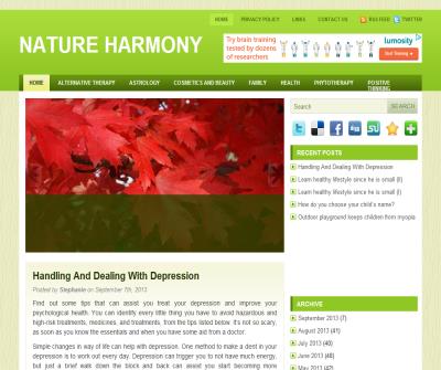 Nature Harmony Blog