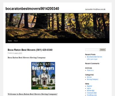 Boca Raton Best Movers (561) 420-0340