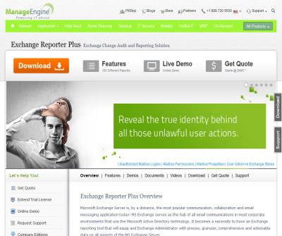 Exchange Reporter Plus: A reporting and analysis solution for MS Exchange