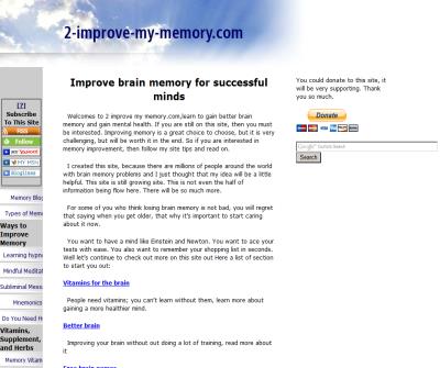 Memory Improvement