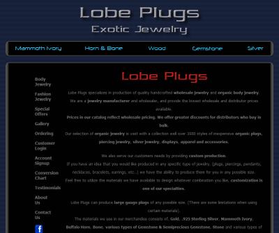 Lobe Plugs Exotic Jewelry