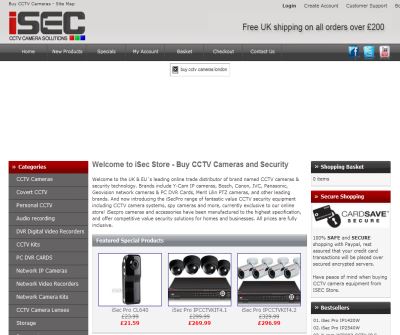 iSec CCTV Cameras  Trade Price CCTV  outlet