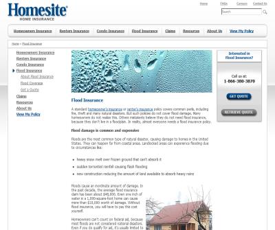 Flood Insurance - Homesite