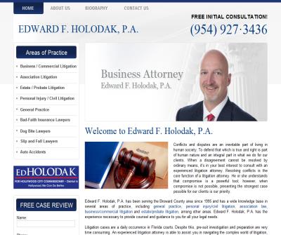 Fort Lauderdale business litigation attorneys-Edward F. Holodak, P.A