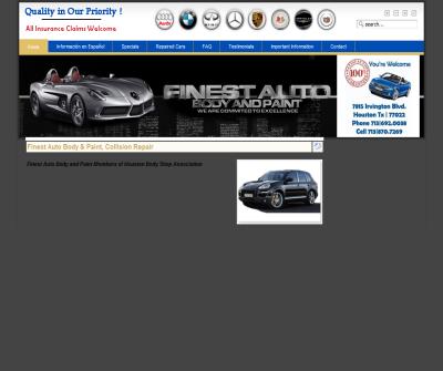 Finest Auto Body & Paint, Houston Tx