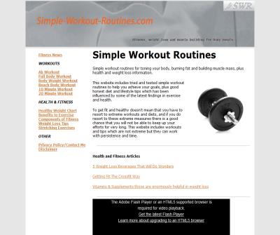 Simple workout routines
