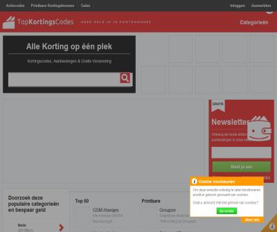 Kortingscodes, Actiecodes en Deals, haal je voordeel op TopKortingsCodes.nl