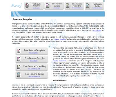Sample Resume