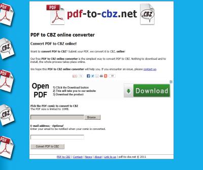 PDF to CBZ online converter