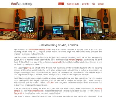 Red Mastering Studio. Online Mastering