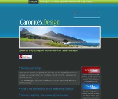 Montreal web design | Caromtex Design