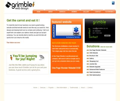 Website Services Web Design and Development Web Designer Christchurch New Zealand Grimble

