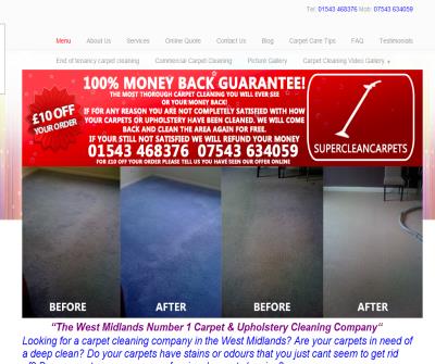 supercleancarpets carpet cleaning in cannock, stafford and walsall