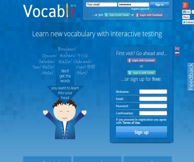 Vocablr - Learn new vocabulary