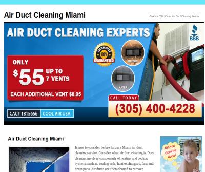 Cool Air Miami Air Duct Cleaning