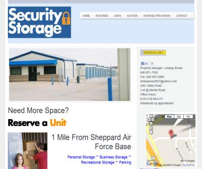 Security Storage of Wichita Falls