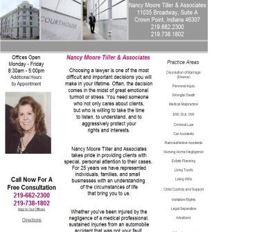 Personal Injury, Family law, Divorce, Criminal, Lawyer Nancy Moore Tiller