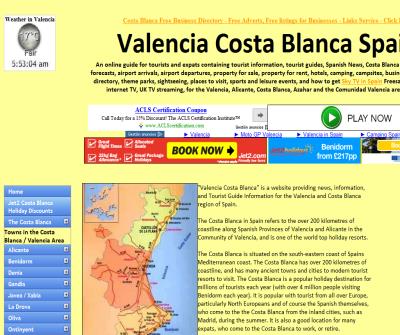 Valencia and Costa Blanca Tourist Information