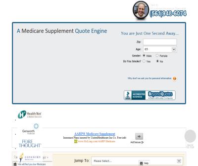 Medicare Supplement Insurance Quote Engine