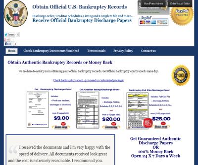 Bankruptcy records