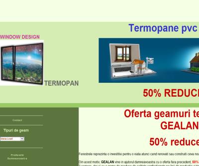 Termopan termopane pvc 50% reducere la geamuri termopan