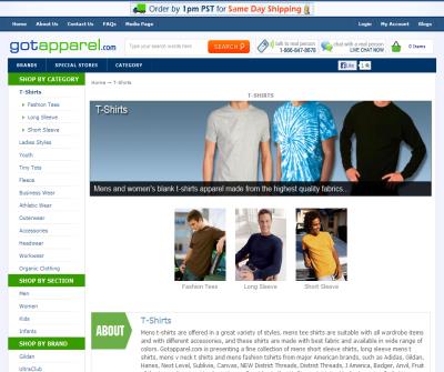 Wholesale Blank T-shirts | Cheap Tee Shirts | Bulk Apparel | Shop GotApparel.com