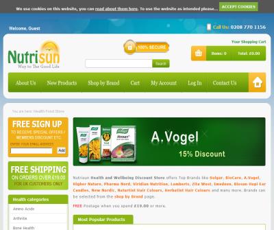 Online Helath Food Shop - UK