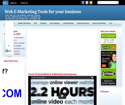 Web E-Marketing Tools for your business 