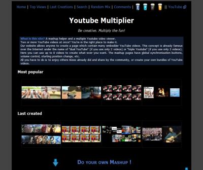 Youtube mashup creator