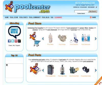Swimming pool parts and supplies