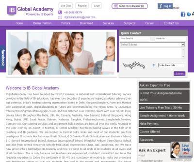 IB Global Academy - IB Tutor in Delhi,IB Tutor in Gurgaon