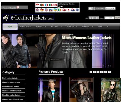 Online Retail Shop of Leather Jackets and Leather Lingerie