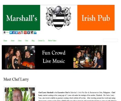 Philippines Food Chef Larry Marshall Irish Pub Restaurant