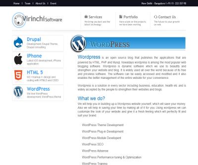 PSD to Wordpress  Theme Development  | Virinchi Software
