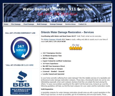 Water Damage Orlando 911 Services